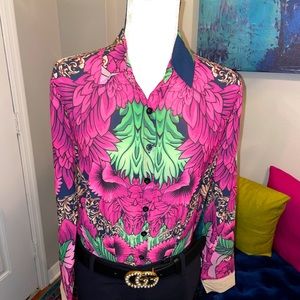 Kosmios Boutique Flower Jungle Blouse